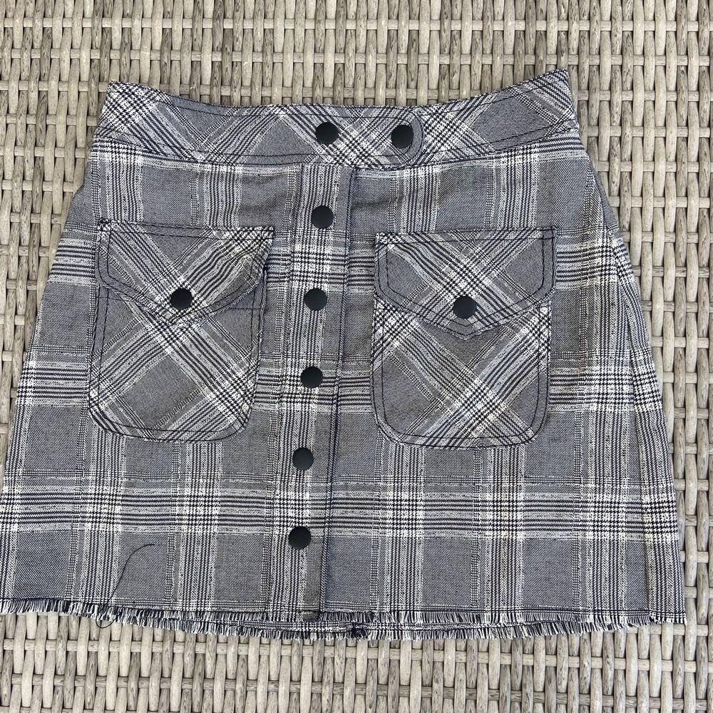 Urban Outfitters plaid button down skirt